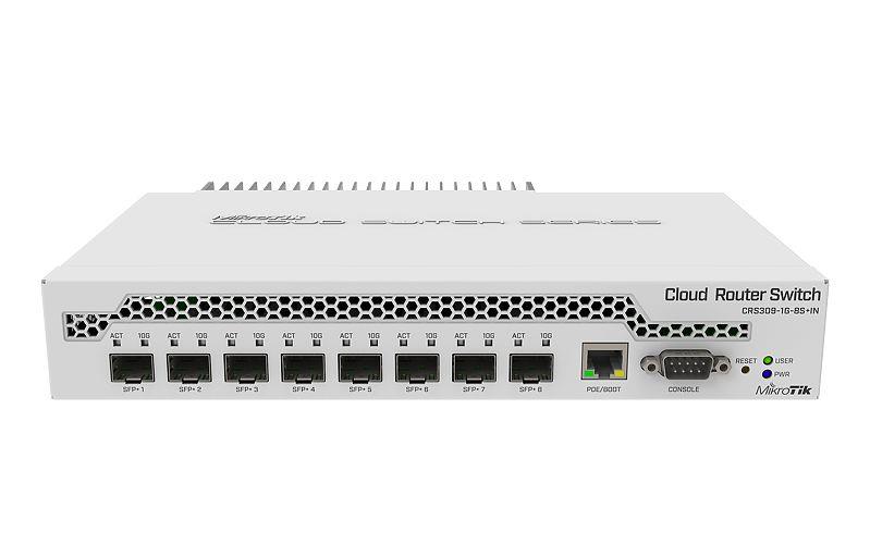 d05701e4-3645-422f-b848-2c18b26edd4e MIKROTIK Switch|MIKROTIK|CRS309-1G-8S+IN|1x10Base-T / 100Base-TX / 1000Base-T|8xSFP+|CRS309-1G-8S+IN - Image 1