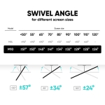 TV SET ACC WALL MOUNT/42-120"/BLACK M10-B ONKRON - Image 5