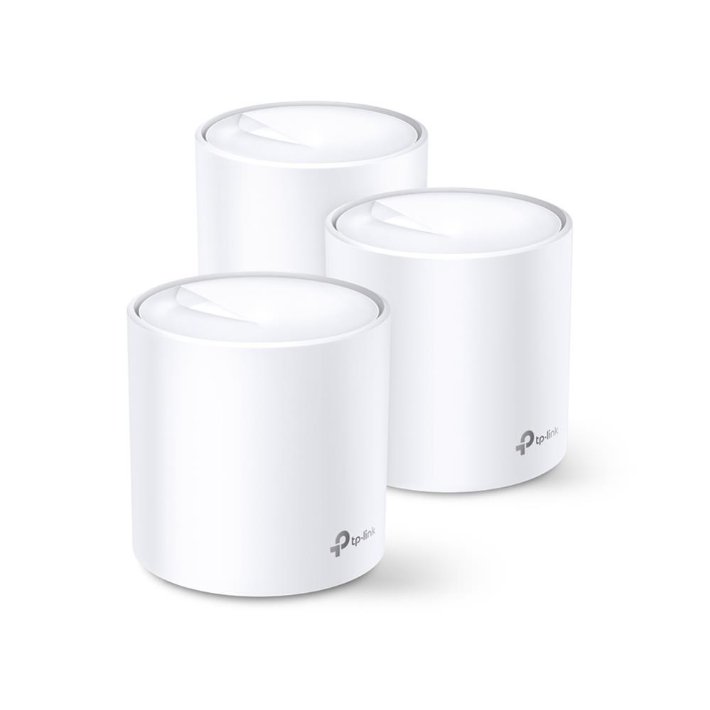 d527b642-22c0-461b-9164-1fd91f8c7de5 TP-LINK Wireless Router|TP-LINK|Wireless Router|3-pack|3000 Mbps|Mesh|IEEE 802.11a|IEEE 802.11n|IEEE 802.11ac|IEEE 802.11ax|2x10/100/1000M|DECOX60(3-PACK) - Image 1