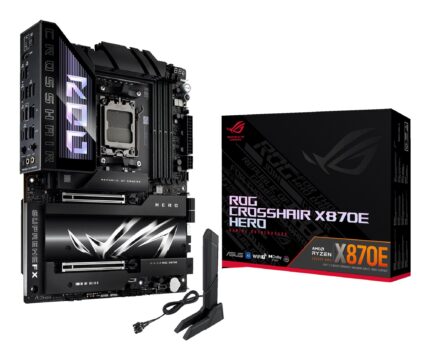 ASUS Mainboard|ASUS|AMD X870E|SAM5|ATX|Memory DDR5|Memory slots 4|2xPCI-Express 4.0 16x|2xPCI-Express 5.0 16x|4xM.2|1xHDMI|1xAudio-In|1xAudio-Out|6xUSB 3.2|2xUSB-C|2xUSB4|1xOptical S/PDIF|1xRJ45|ROGCROSSHAIRX870EHERO