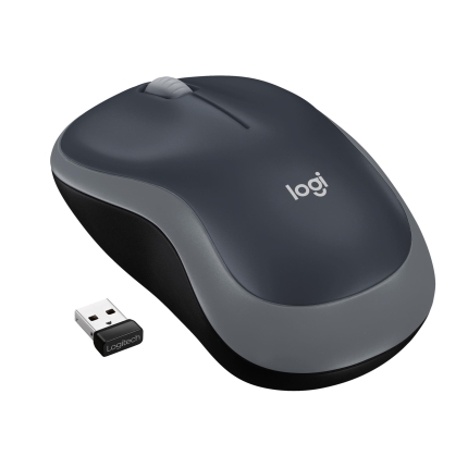 LOGITECH MOUSE USB OPTICAL WRL M185/SWIFT GREY 910-002235 LOGITECH
