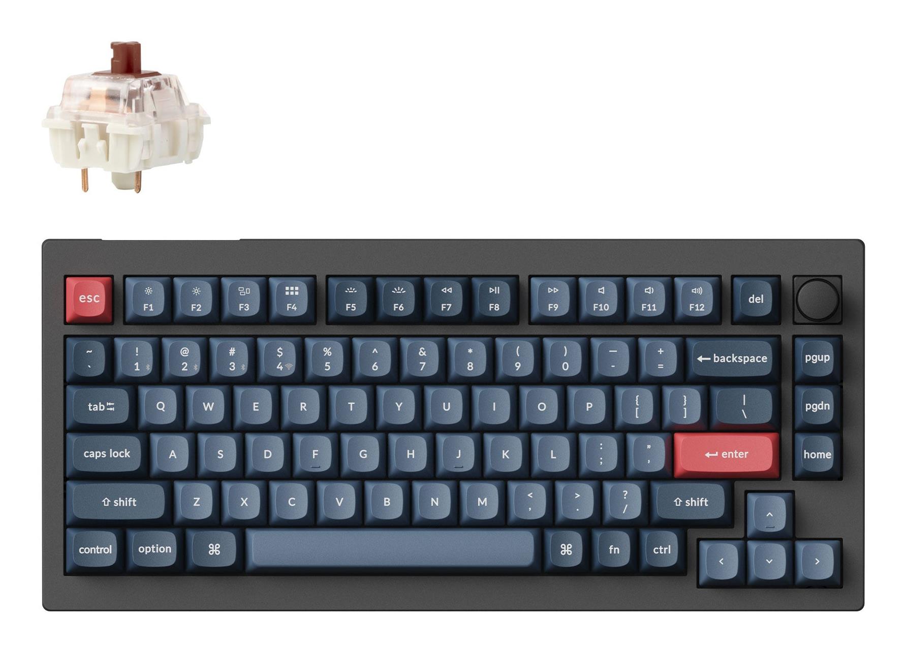 d685e20b-ef33-4f2c-8079-770224632571 KEYBOARD WRL V1 MAX RGB/CARBON BLACK V1M-D3 KEYCHRON - Image 1