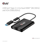 I/O ADAPTER USB-C TO HDMI/VGA/CSV-1611 CLUB3D - Image 2