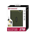 External HDD TRANSCEND StoreJet 1TB USB 3.1 Colour Green TS1TSJ25M3G - Image 2