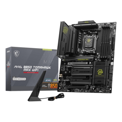 MSI Mainboard|MSI|AMD B850|SAM5|ATX|Memory DDR5|Memory slots 4|3xPCI-Express 16x|4xM.2|1xHDMI|1xAudio-In|1xAudio-Out|4xUSB 2.0|1xUSB 3.0|2xUSB 3.2|3xUSB-C|1xRJ45|B850TOMAHAWKMAXWIFI