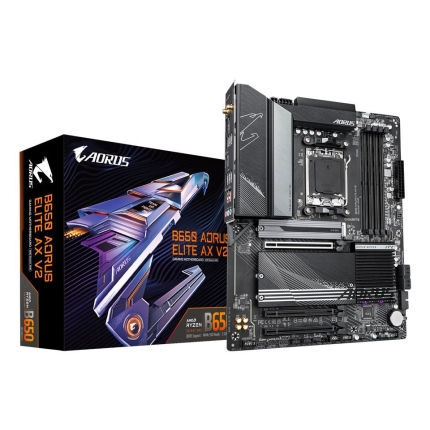 Mainboard GIGABYTE AMD B650 SAM5 ATX Memory DDR5 Memory slots 4 B650AELITEAXV21.1