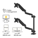 MONITOR ACC ARM DUAL/PLATINUM 8043401 FELLOWES - Image 3
