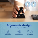 MOUSE USB OPTICAL WRL TWISTER/BLACK RGOTWBMWLBL R-GO TOOLS - Image 9