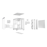 Case BE QUIET ATX/micro ATX/Mini-ITX White Midi Tower PC BGW86 - Image 4