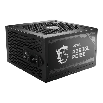 Power Supply MSI 850 Watts Efficiency 80 PLUS GOLD PFC Active MAGA850GLPCIE5