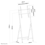 TV SET ACC FLOOR STAND BLACK/32-55" PLASMA-M1000 NEOMOUNTS - Image 3
