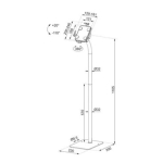 TABLET ACC FLOOR STAND/FL15-625WH1 NEOMOUNTS - Image 6
