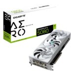GIGABYTE Graphics Card|GIGABYTE|NVIDIA GeForce RTX 5080|16 GB|GDDR7|256 bit|PCIE 5.0 16x|GPU 2617 MHz|Dual Slot Fansink|GV-N5080AEROOC-16GD1.0