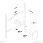 TV SET ACC WALL MOUNT BLACK/23-52" FPMA-W960 NEOMOUNTS - Image 6