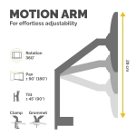 MONITOR ACC ARM DUAL/SILVER 8056501 FELLOWES - Image 3