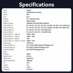 POWER BANK USB 27000MAH 140W/FKEH0 VENTION - Image 19