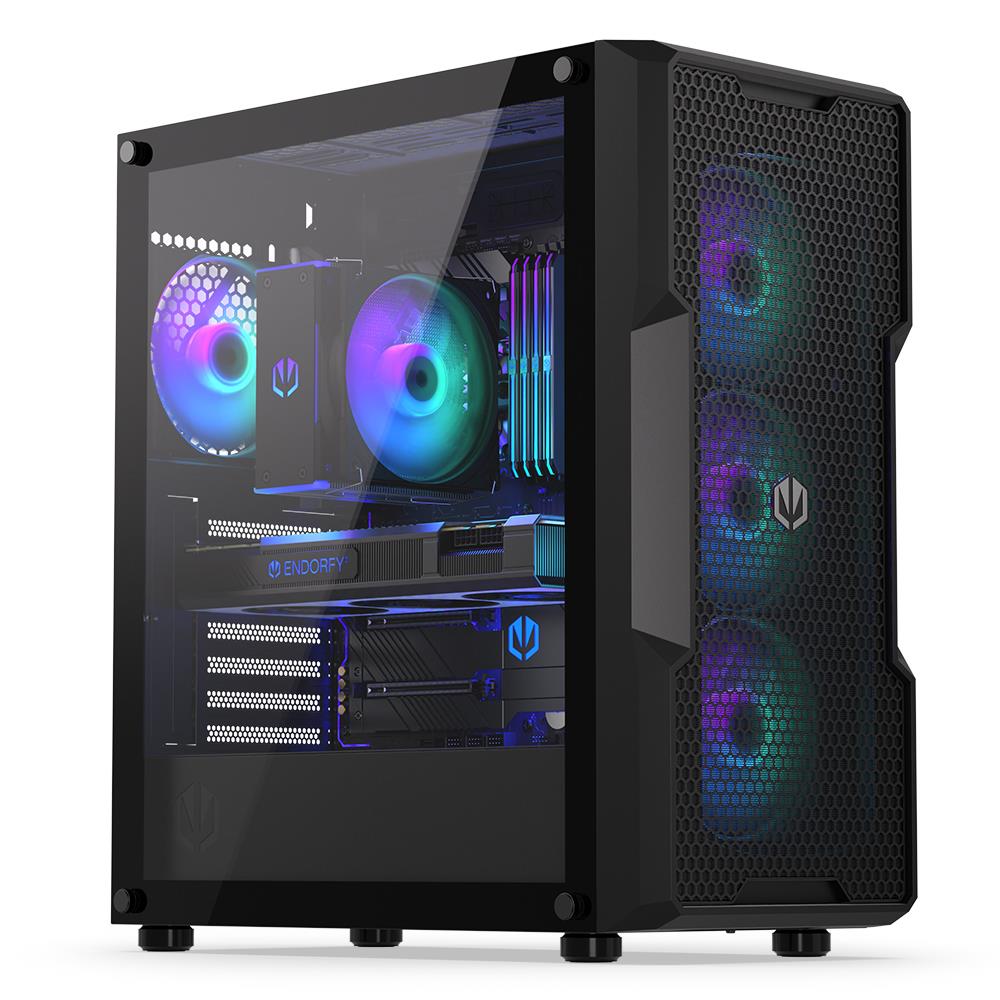 f07cd94f-fcb9-4345-90eb-474bd6097e7f Case ENDORFY Regnum 400 ARGB MidiTower Case product features Transparent panel Not included ATX MicroATX MiniITX Colour Black EY2A009 - Image 1