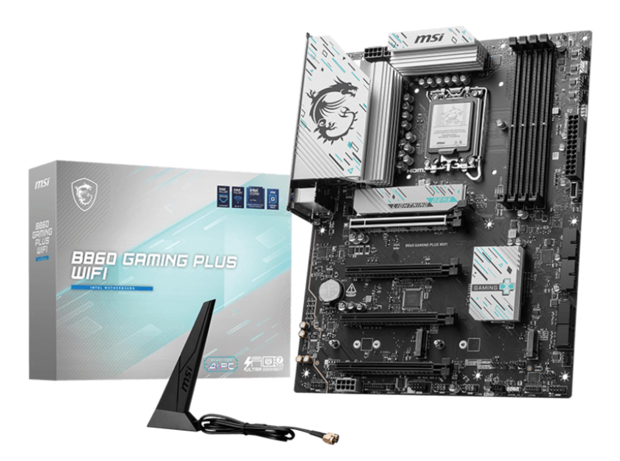 f4f77b92-ac78-4882-8377-b906d94e025a MSI Mainboard|MSI|Intel B860 Express|LGA1851|Memory DDR5|Memory slots 4|B860GAMINGPLUSWIFI - Image 1