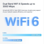 Wireless Router MERCUSYS Wireless Router 3-pack 3000 Mbps Mesh 3x10/100/1000M HALOH80X(3-PACK) - Image 6