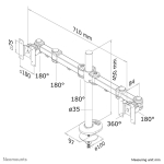 TV SET ACC DESK MOUNT BLACK/10-27" FPMA-D960DG NEOMOUNTS - Image 6