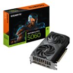 GIGABYTE Graphics Card|GIGABYTE|NVIDIA|GeForce RTX 5060|2512 MHz|8 GB|GDDR7|128 bit|PCI Express 5.0|Active|GV-N5060WF2MAXOC-8GD