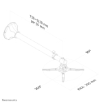 PROJECTOR ACC WALL MOUNT/BEAMER-W100SILVER NEOMOUNTS - Image 3